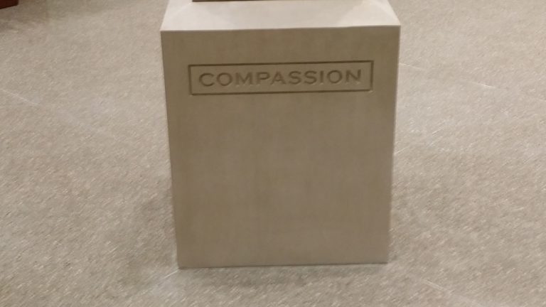 After stain removal on statue commercial